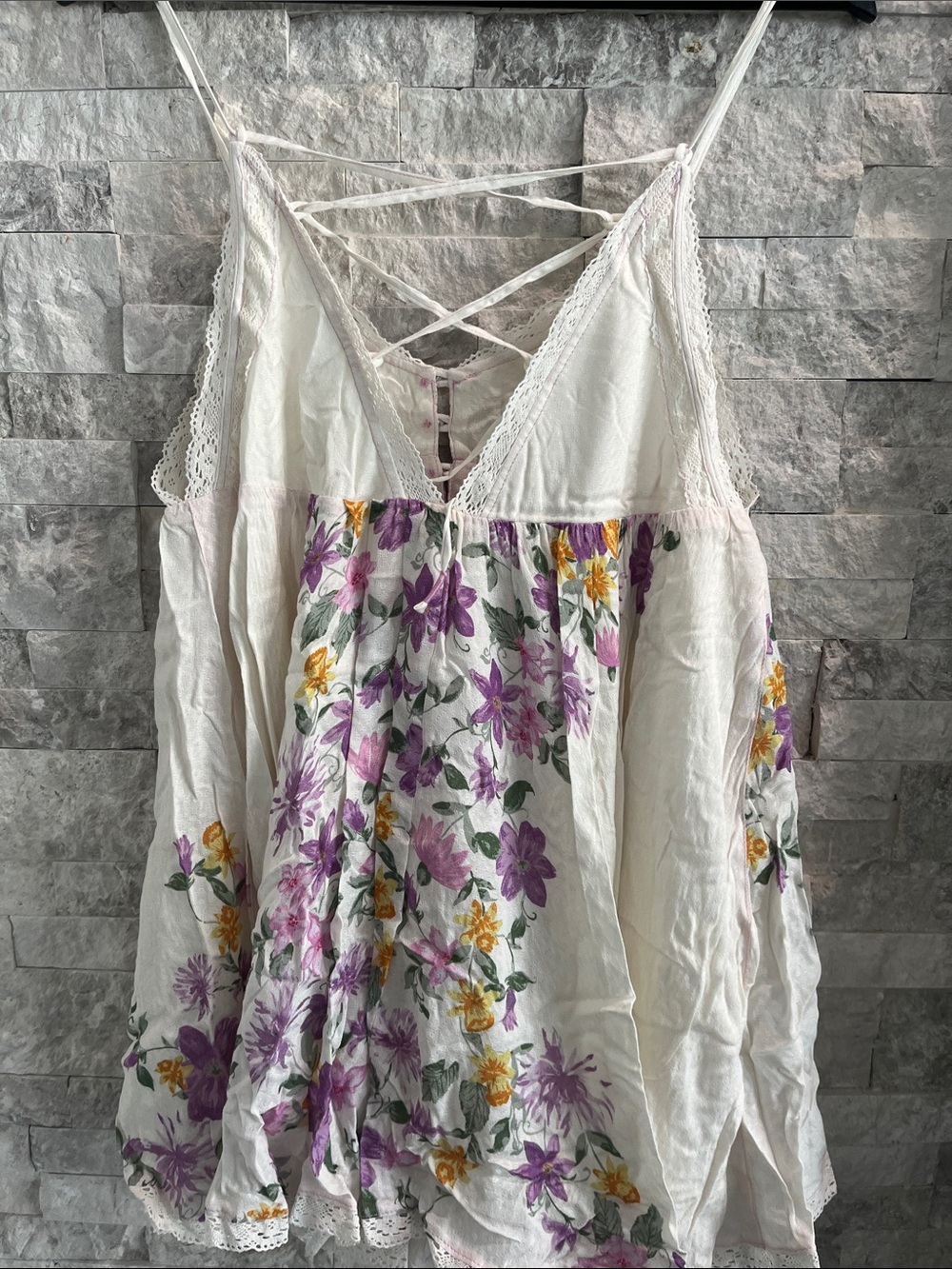 Free people intimately Summer Spritz Romper Sz-M - Picture 11 of 11
